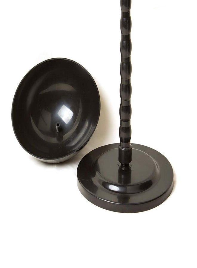 KDOSP Wig Stand Plastic Hat Display Wig Head Holders Mannequin Head/Stand Portable Wig Stand Use Hat For Styling Drying Display Black Plastic wigstand (Black) - Image 4